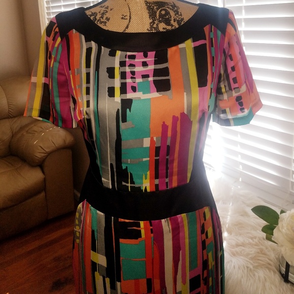 Allen B for Allen Schwartz Multi Color Dress - Picture 2 of 6